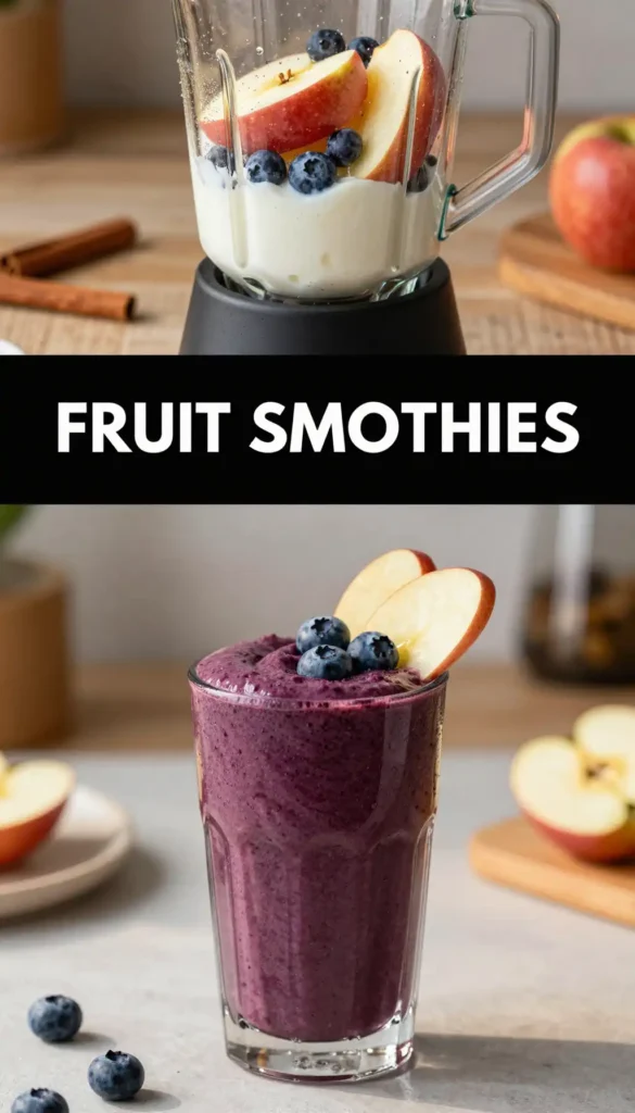 Macoun Apple Blueberry Smoothie