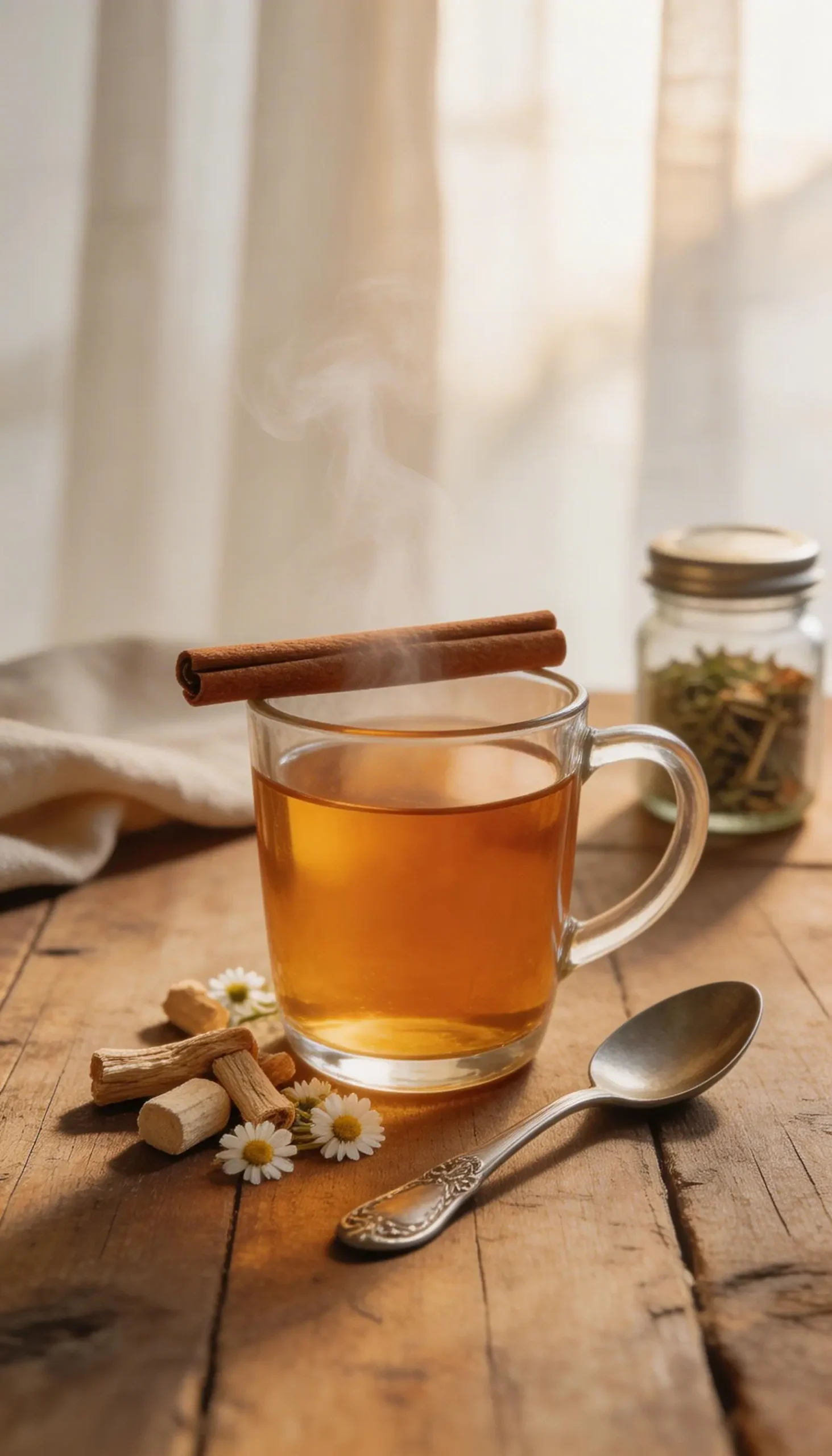 Marshmallow Root Soothe Tea plated dish