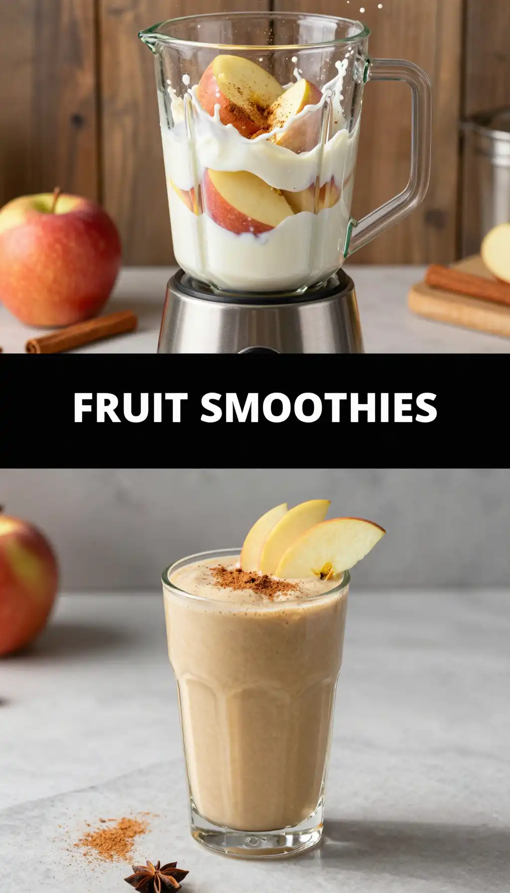 McIntosh Apple Cinnamon Smoothie pinterest pin