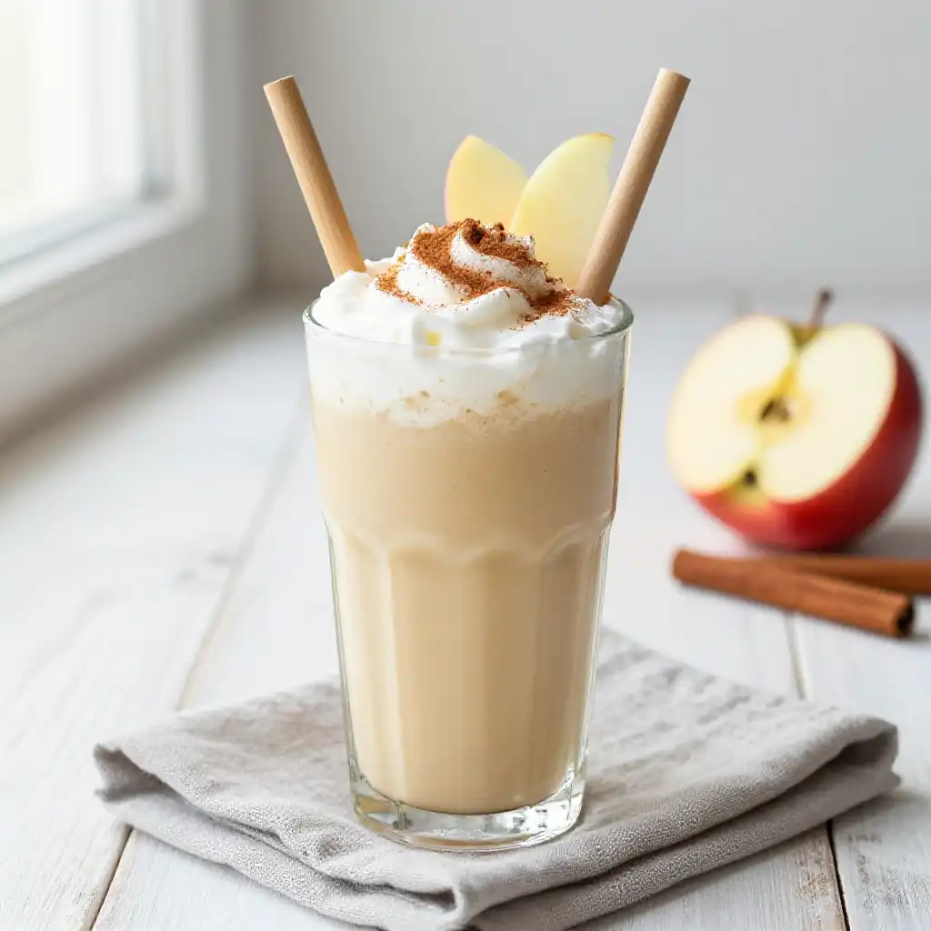 McIntosh Apple Cinnamon Smoothie plated dish
