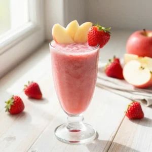 Healthy Apple Strawberry Smoothie for Weight Loss