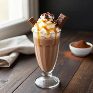 Healthy Milky Way Protein Shake: Chocolate & Caramel