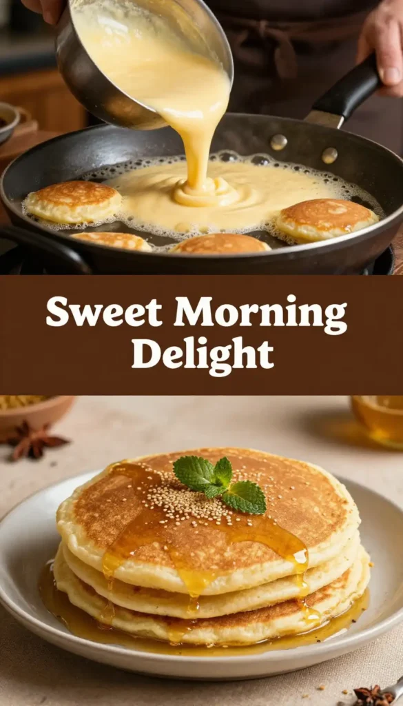 Moroccan Baghrir Semolina Pancakes with Honey