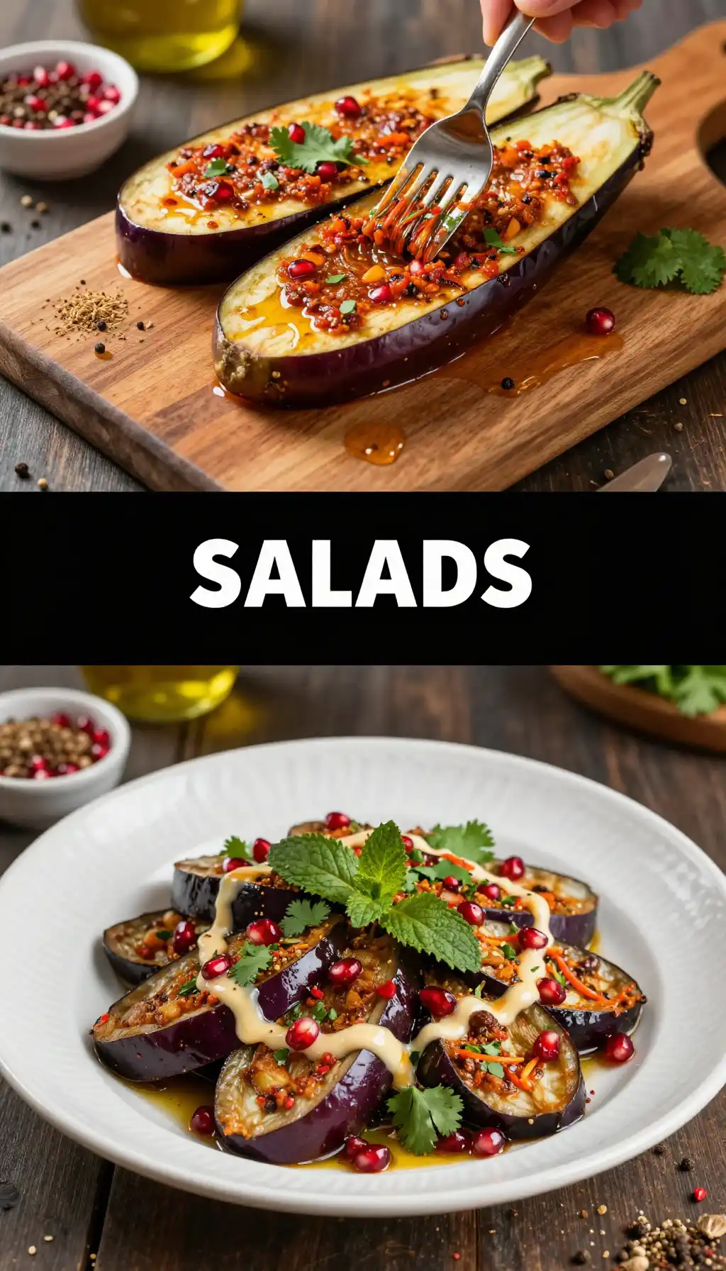 Moroccan Zaalouk Eggplant Salad pinterest pin