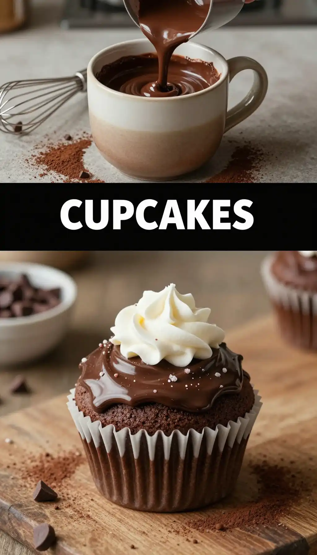 Mug Cupcake with Hot Fudge Center (Single Serve) pinterest pin