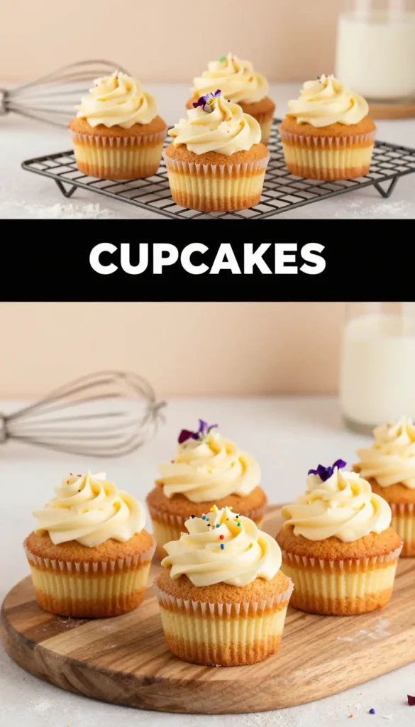 Naked Cupcakes with Exposed Cake Layers