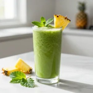 Nettle Pineapple Green Smoothie for Detox - Recipe & Benefits