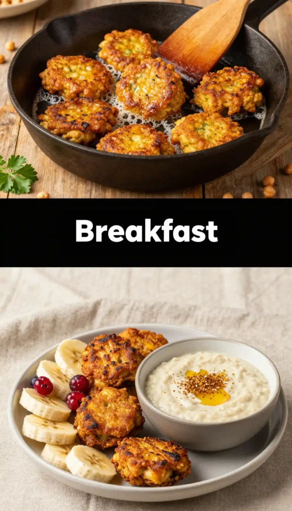 Nigerian Akara Bean Fritters with Pap