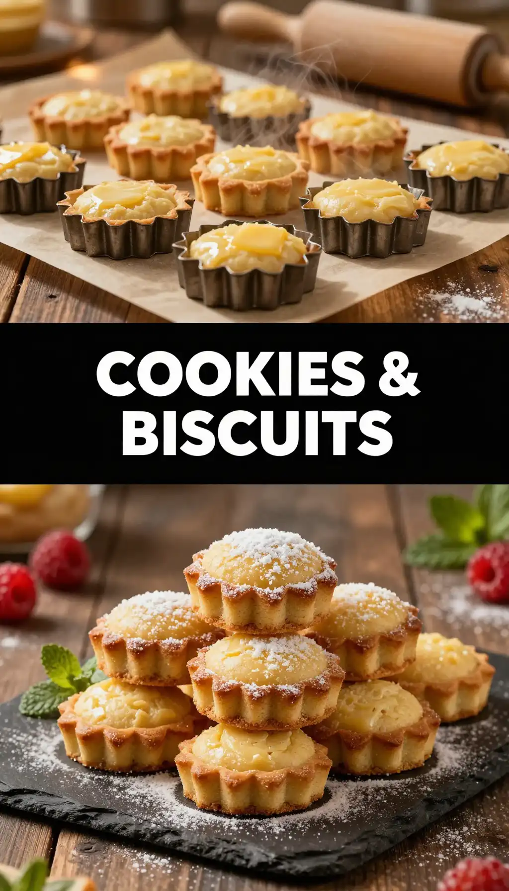 Norwegian Sandbakkel Tart Cookies pinterest pin