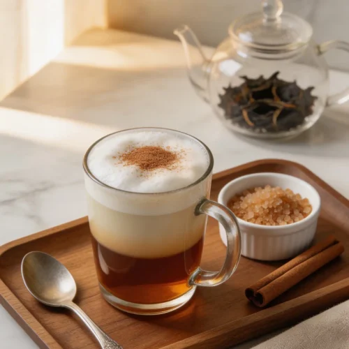 Decadent Meal Prep Oolong Milk Tea Latte with Steamed Milk