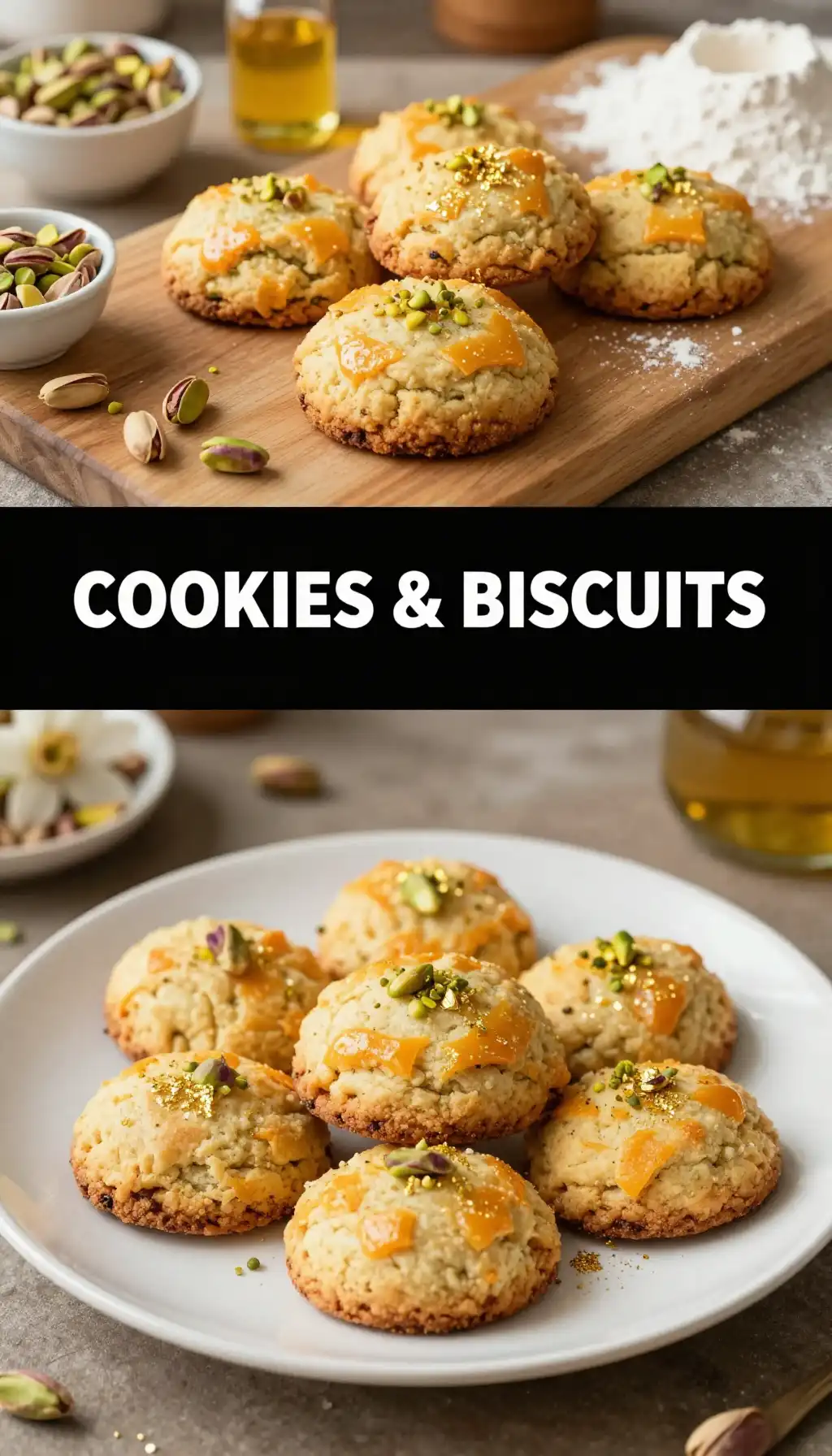 Orange Blossom Biscuits with Pistachios pinterest pin