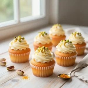 Orange Blossom Pistachio Cupcakes Recipe