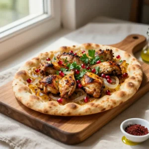 Authentic Palestinian Musakhan Flatbread with Sumac