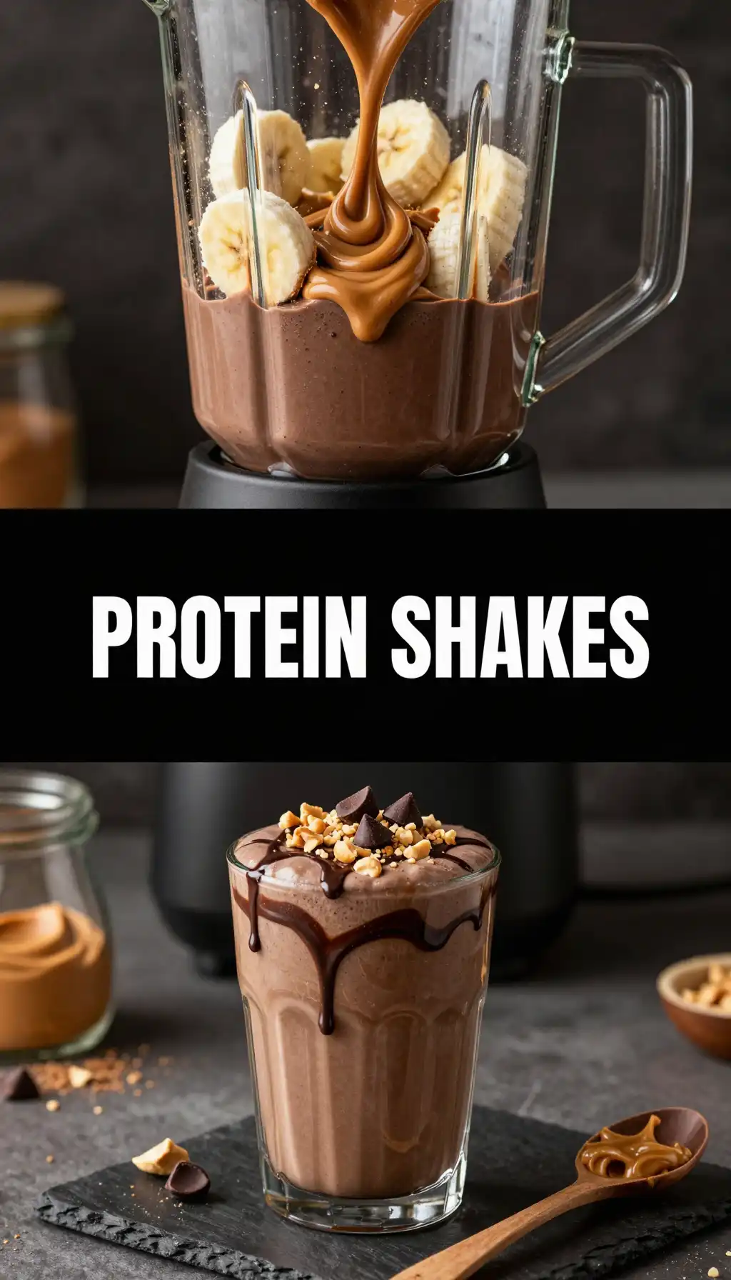 Peanut Butter Cup Protein Shake pinterest pin