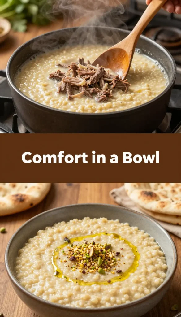 Persian Halim Wheat and Meat Porridge