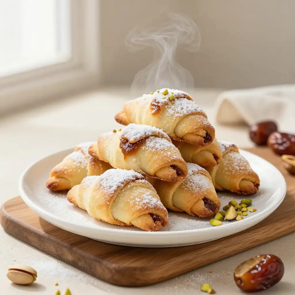 Persian Koolookh Date Filled Cookies plated dish