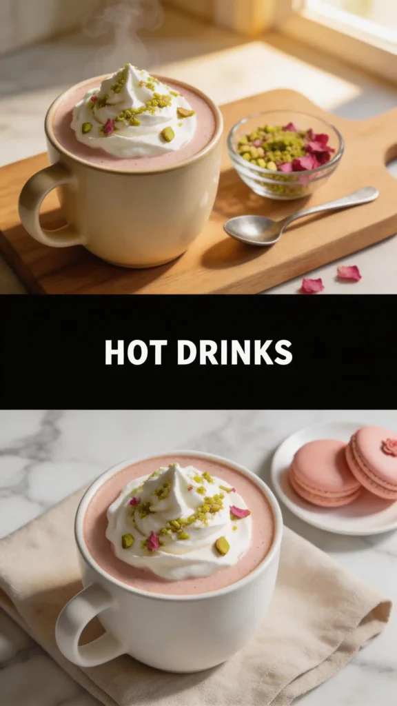 Pistachio Rose Latte