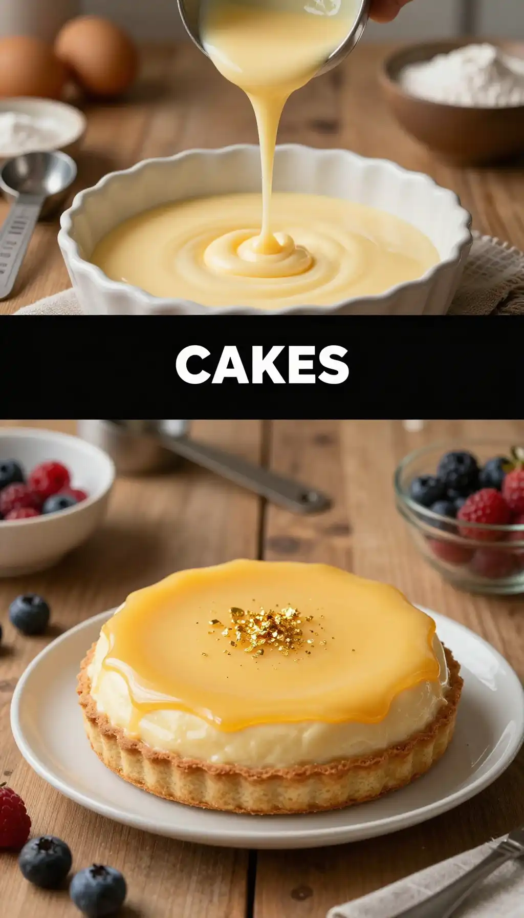 Polish Kremówka Papal Cream Cake with Vanilla Pudding pinterest pin