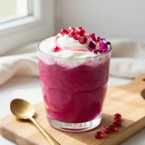 Pomegranate Rose Water Smoothie Recipe - Healthy & Delicious