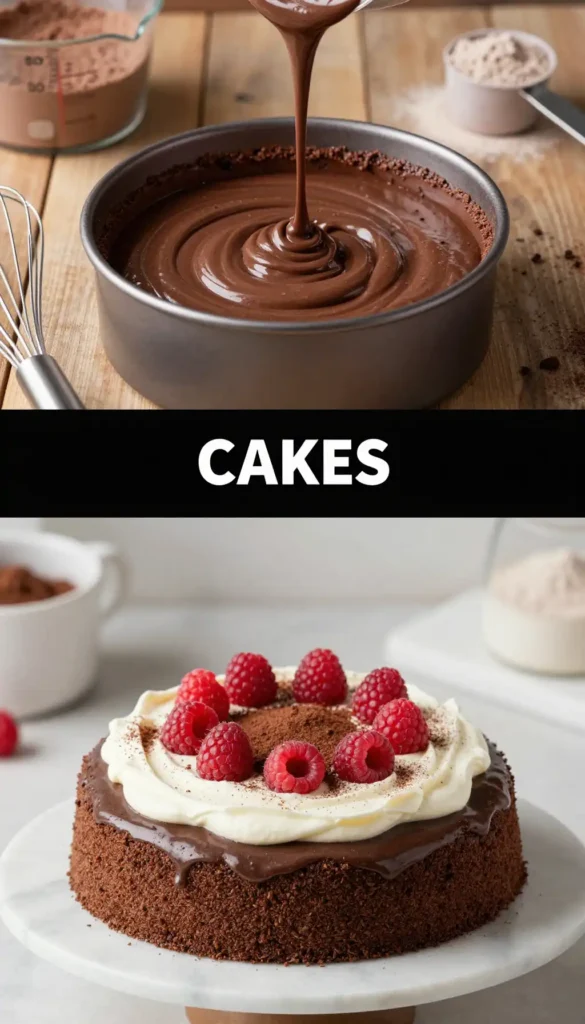 Protein Chocolate Cake with Greek Yogurt Frosting (High Protein)