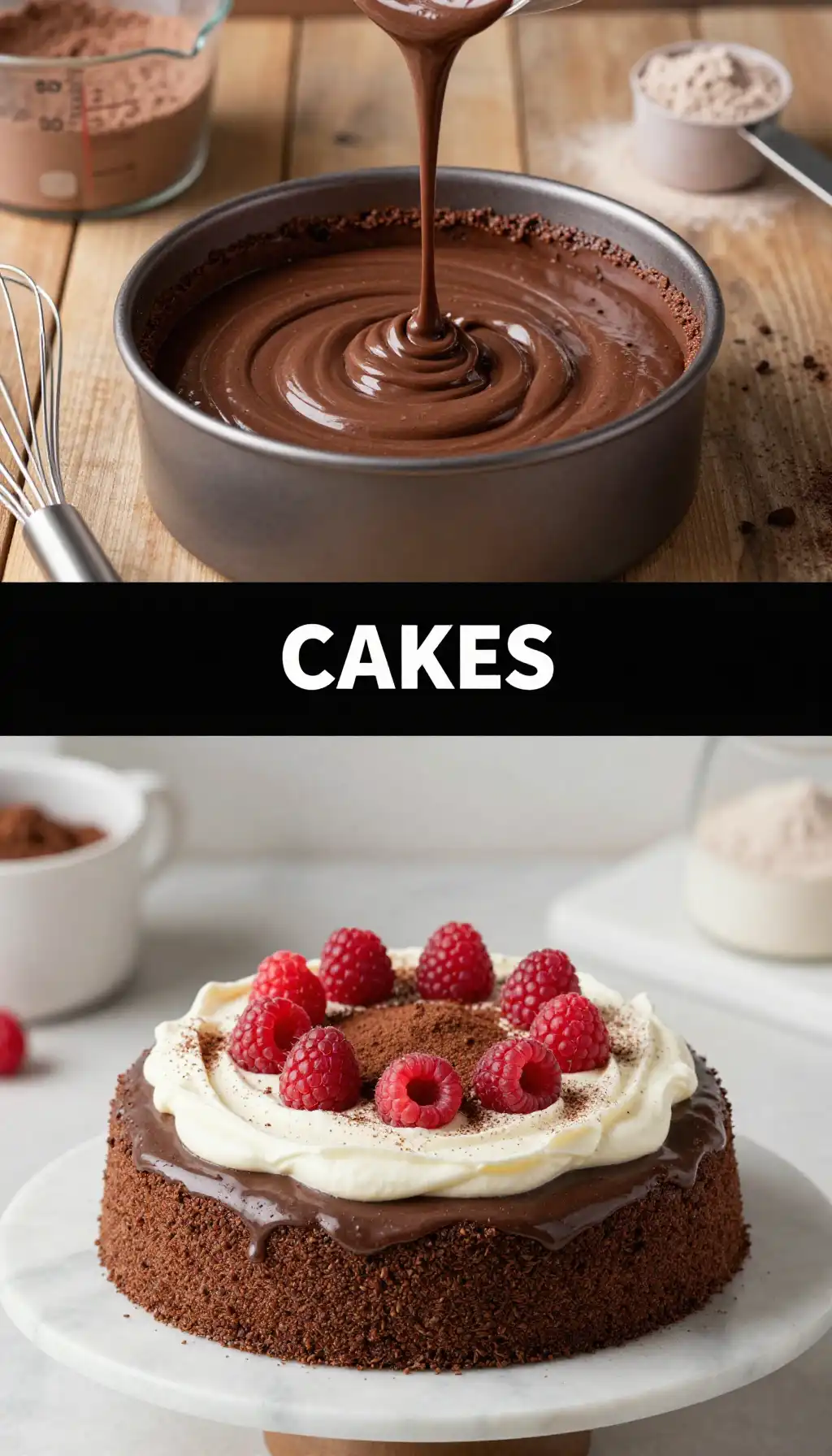Protein Chocolate Cake with Greek Yogurt Frosting (High Protein) pinterest pin