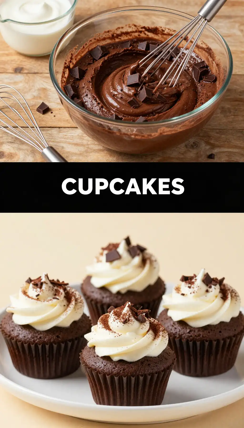 Protein Packed Chocolate Cupcakes with Greek Yogurt Frosting (High Protein) pinterest pin