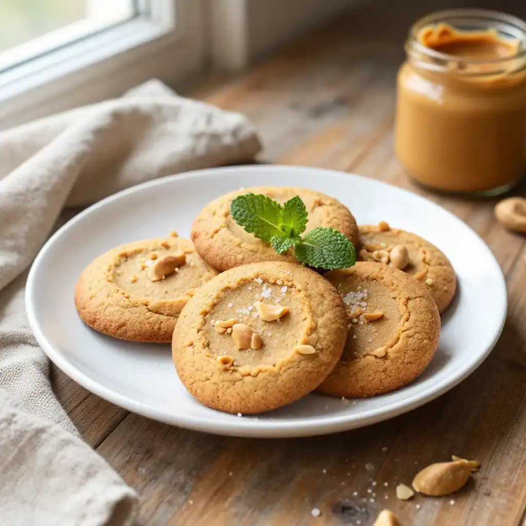 Protein Packed Peanut Butter Cookies (High Protein) plated dish