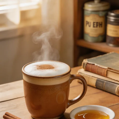 Easy Homemade Pu Erh Fermented Tea Latte Recipe