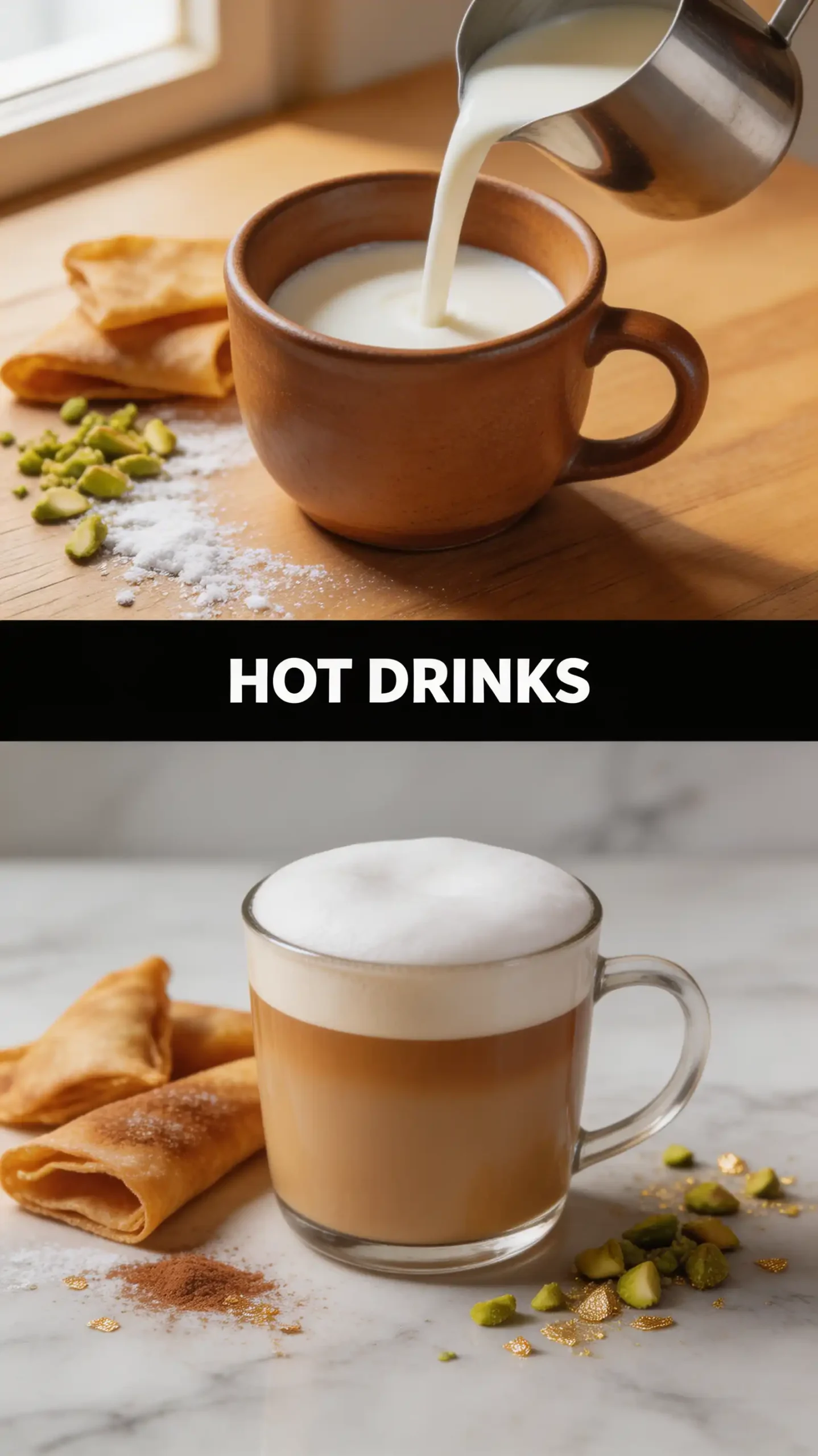 Qatayef Asafiri Latte pinterest pin