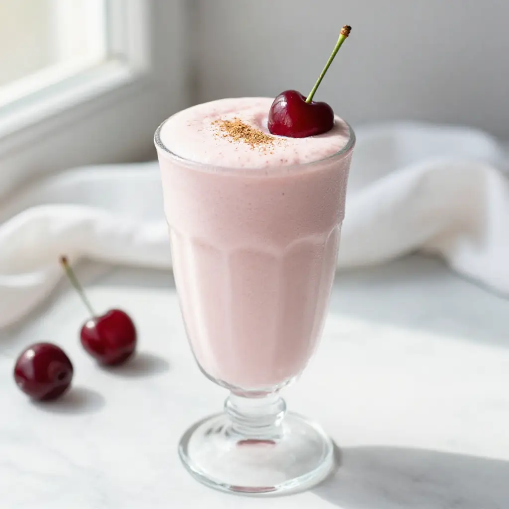 Rainier Cherry Vanilla Smoothie plated dish