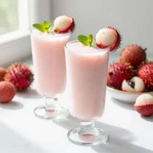 Tropical Rambutan Lychee Smoothie - Healthy & Exotic