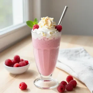Healthy Raspberry White Chocolate Smoothie Recipe