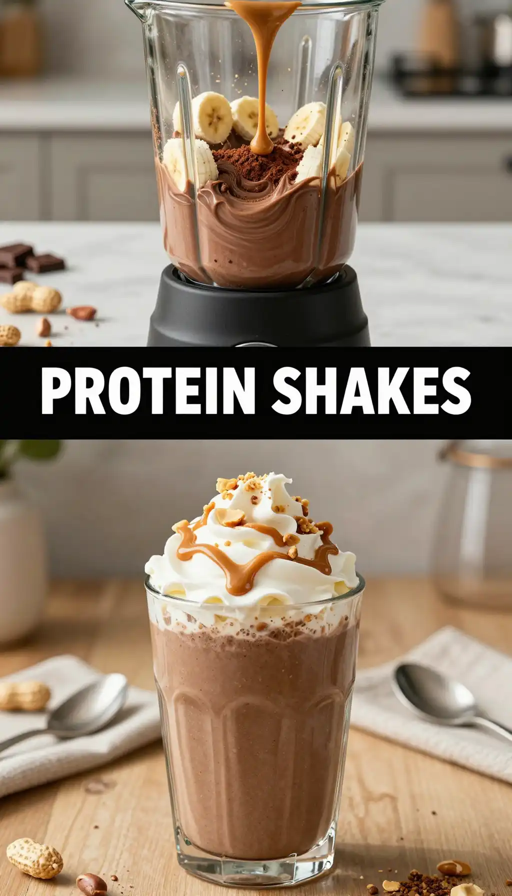 Reese's Protein Smoothie pinterest pin