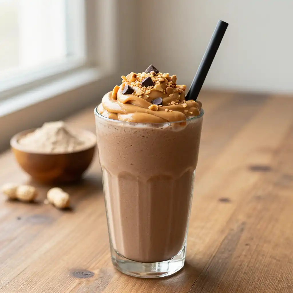 Reese's Protein Smoothie plated dish