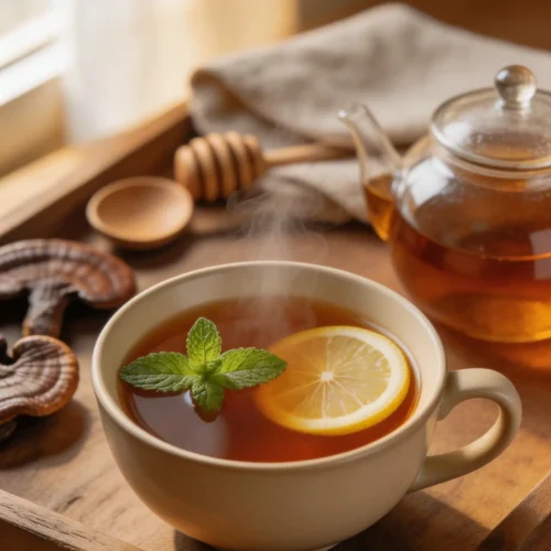 Reishi Mushroom Calm Tea for Deep Stress Relief and Sleep