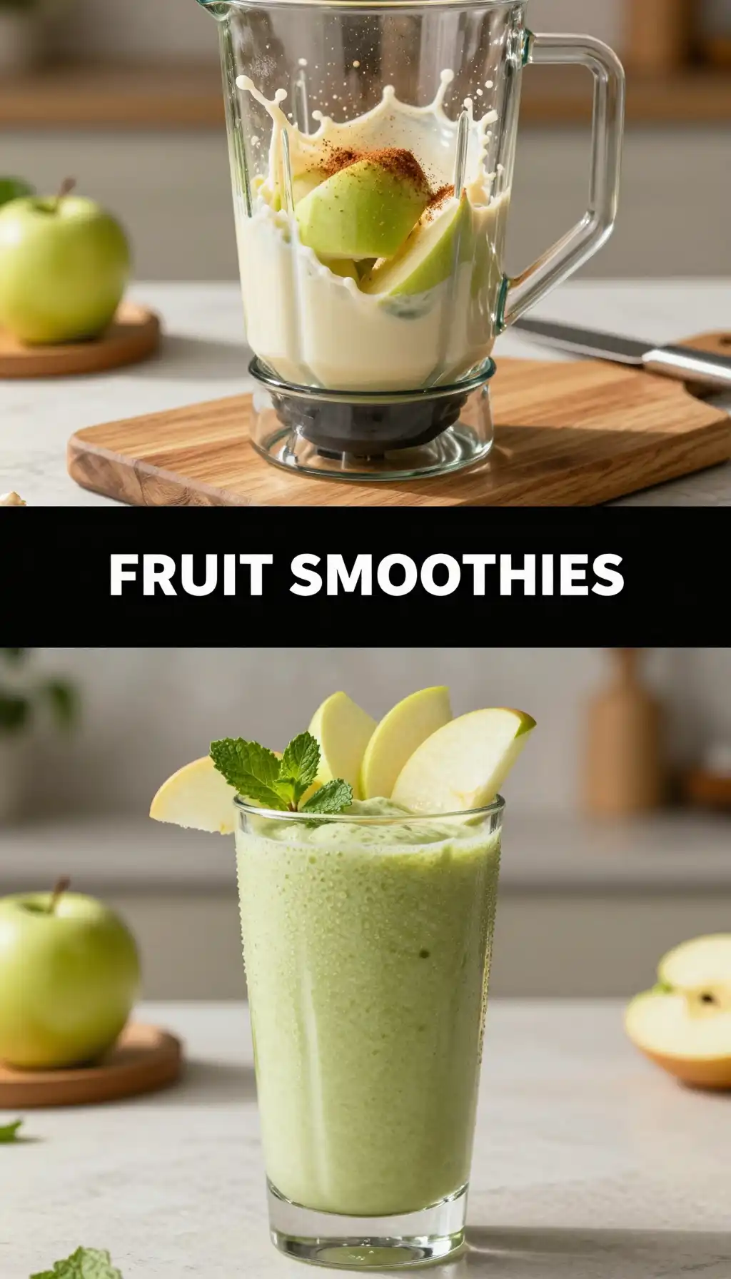 Rhode Island Greening Apple Smoothie pinterest pin
