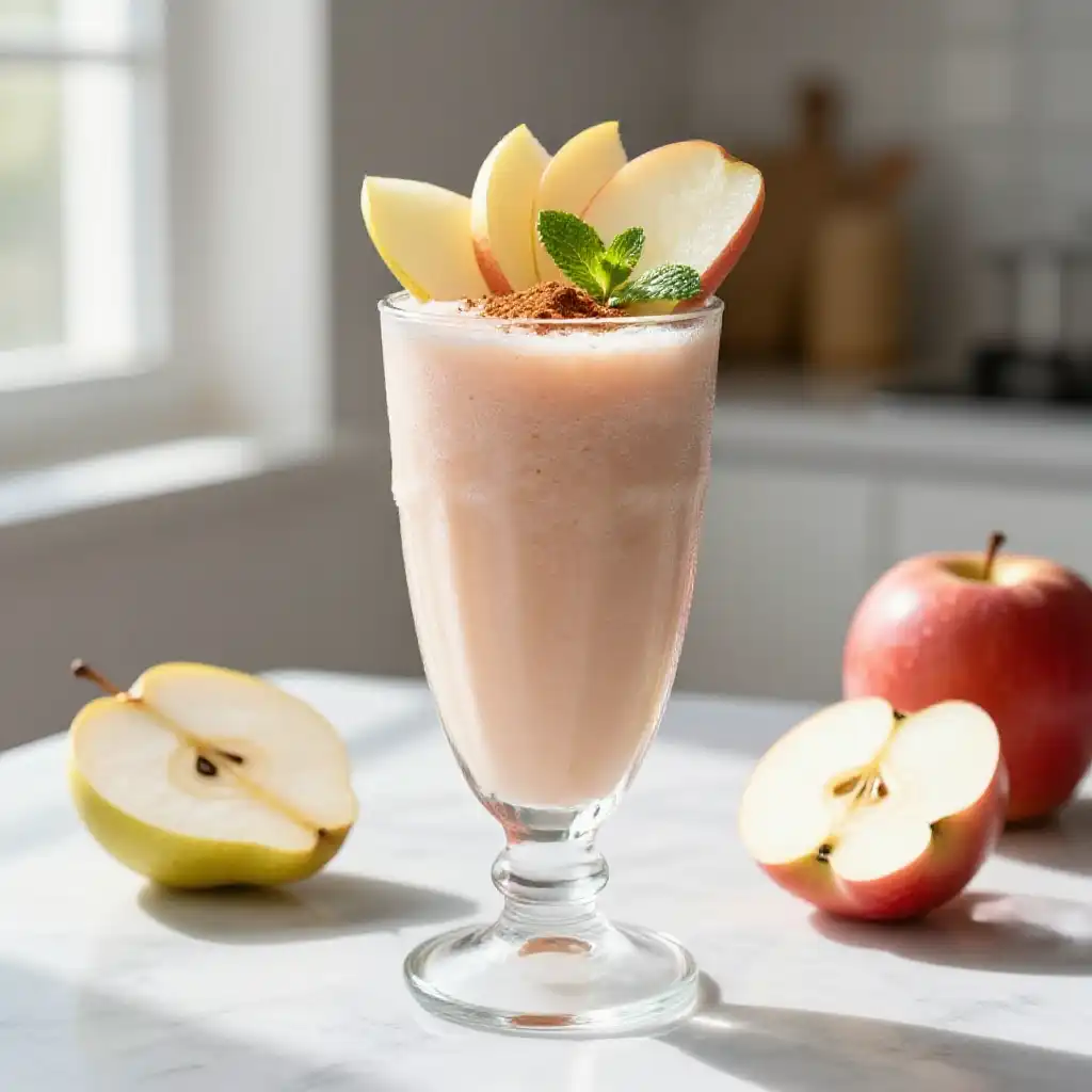Rome Apple Pear Smoothie plated dish