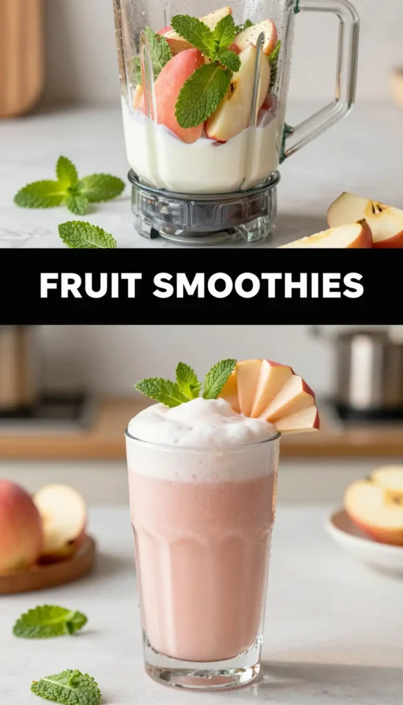 Rose Apple Mint Smoothie