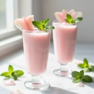 Refreshing Rose Apple Mint Smoothie Recipe