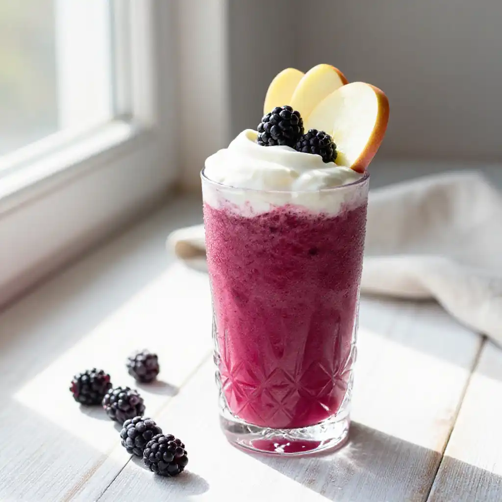 Rubens Apple Berry Smoothie plated dish