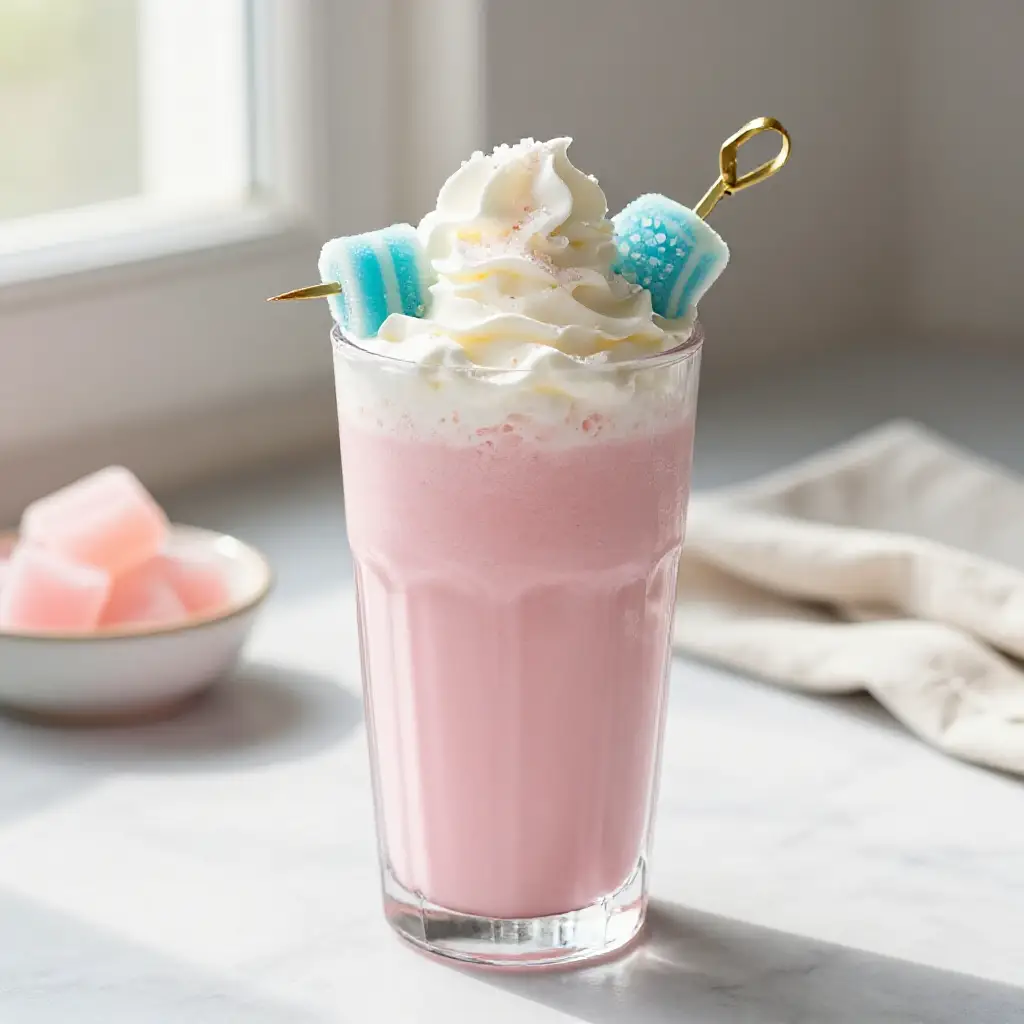 Salt Water Taffy Protein Shake plated dish