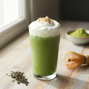 Matcha Green Tea Detox Smoothie with Spinach & Banana