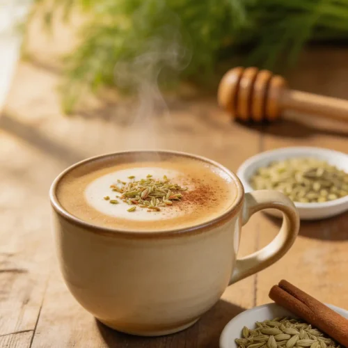 Healing Digestive Fennel Chai Latte Recipe - Saunf Chai