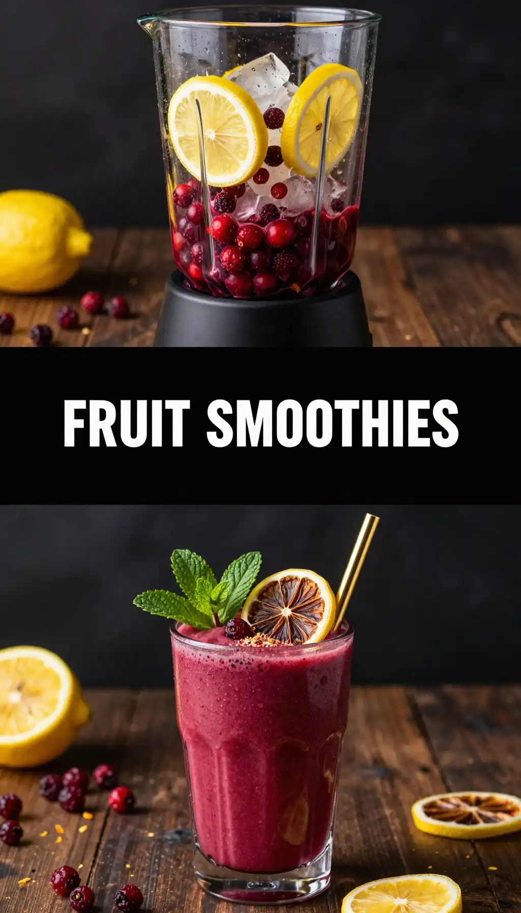 Schisandra Berry Lemon Smoothie pinterest pin