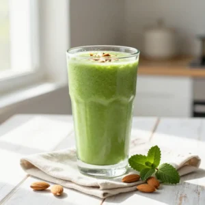 Immune-Boosting Shatavari Almond Green Smoothie