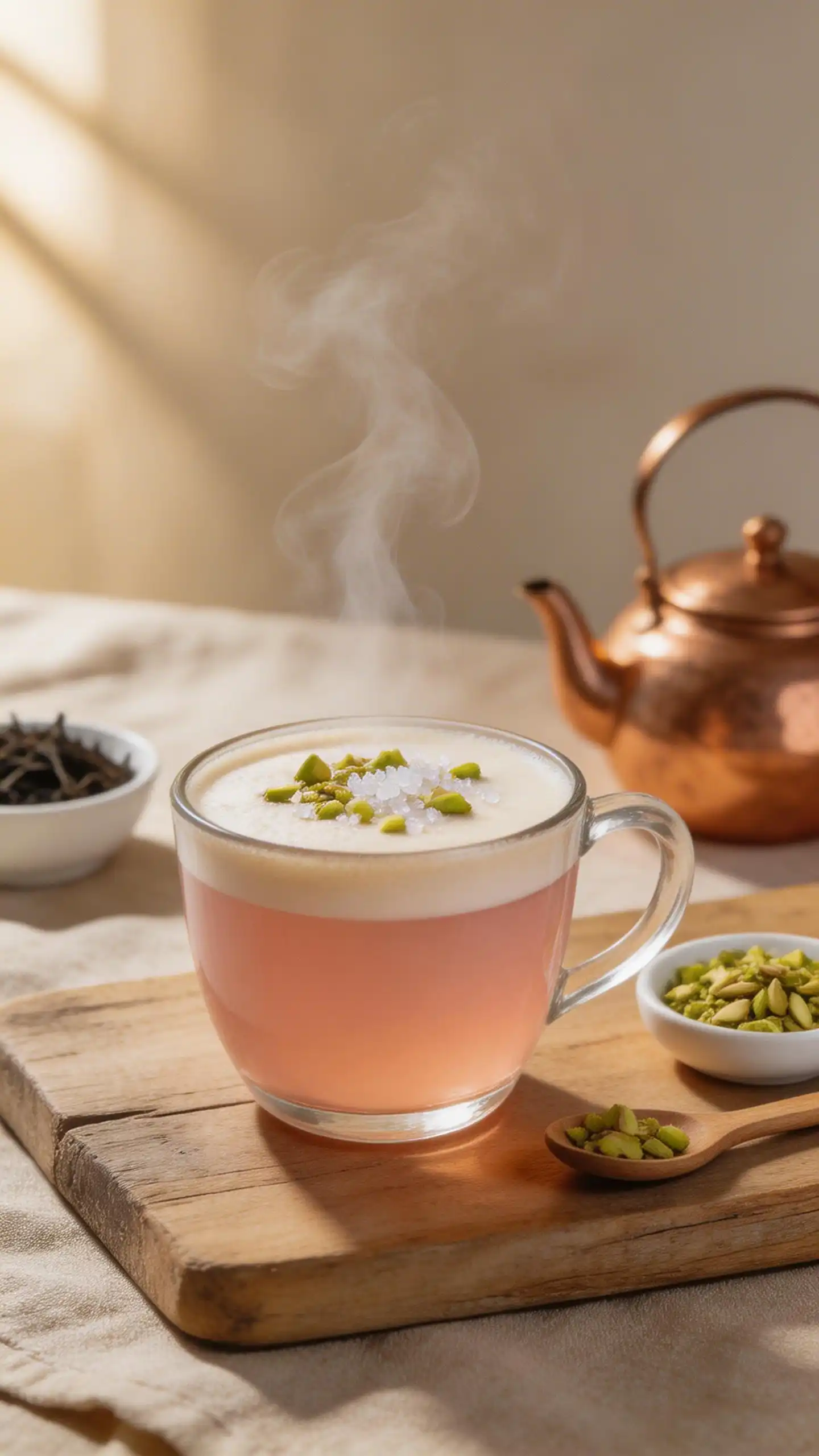 Sheer Chai Salt Tea Latte plated dish