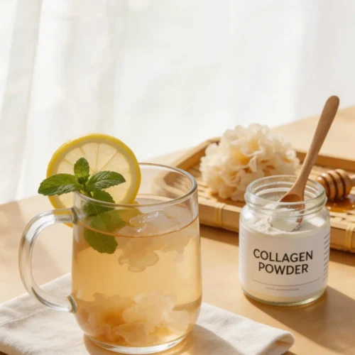 Snow Mushroom Collagen Tea: Instant Detox & Glowing Skin Glow-Up Recipe