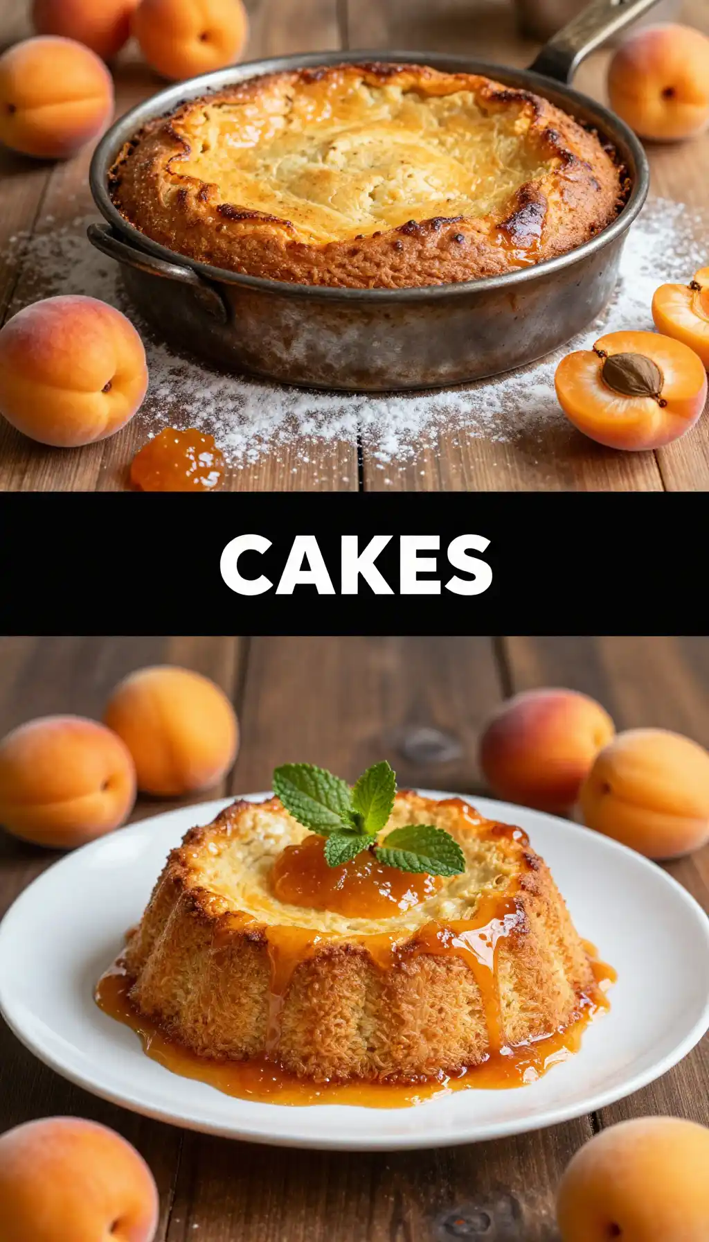 South African Malva Pudding Cake with Apricot Jam Sauce pinterest pin