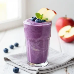 Healthy Apple Blueberry Breakfast Smoothie - Spartan