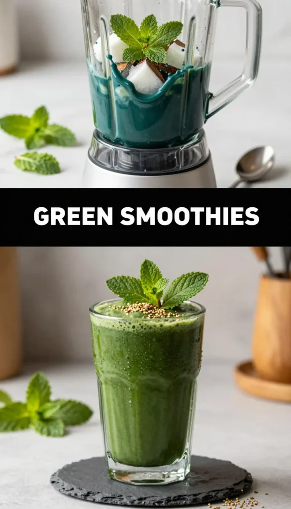 Spirulina Mint Cooler Smoothie